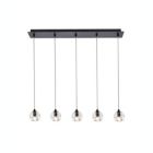 Alternate image 0 for Elegant Lighting Luxurious Eren Adjustable Hanging 5 Lights Pendant for Living Room, Kitchen, Bedroom & Hallway, Black