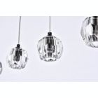 Alternate image 3 for Elegant Lighting Luxurious Eren Adjustable Hanging 5 Lights Pendant for Living Room, Kitchen, Bedroom & Hallway, Black