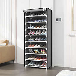 Kitcheniva 10-Layer 9 Shelf Shoes Cabinet Storage Organizer