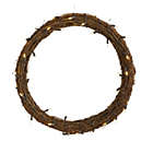 Alternate image 0 for Nearly Natural Modern Holiday Decorative 22" Vine Wreath with 50 Warm White LED Lights