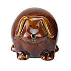 Alternate image 0 for Roman 3.5" Pudgy Pals Floppy Eared Dark Brown Porcelain Doggy Table Top and Garden Figure