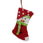 Alternate image 0 for GCI 8" Red and White Felt Snowman Face Stocking Christmas Ornament