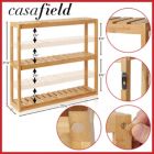 Alternate image 3 for Casafield Bamboo 3-Tier Wall Mount Storage Shelf, Adjustable Shelving Unit Organizer for Bathroom, Kitchen, Living Room