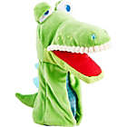 Alternate image 1 for HABA Glove Puppet Eat It Up Croco - Hand Puppet with Built in Belly Bag