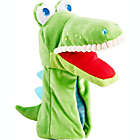Alternate image 2 for HABA Glove Puppet Eat It Up Croco - Hand Puppet with Built in Belly Bag