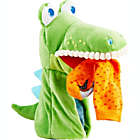 Alternate image 3 for HABA Glove Puppet Eat It Up Croco - Hand Puppet with Built in Belly Bag
