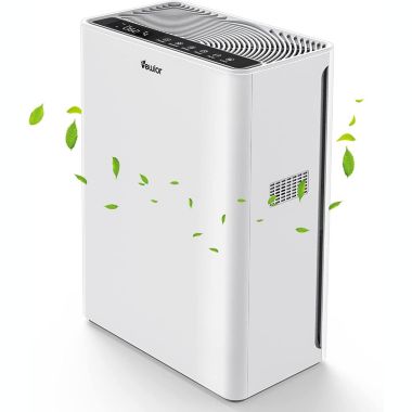 Inq Boutique Home Air Purifier for Large Room True HEPA Air Filter Cleaner with Sleep Mode 5 Timer 3 Speed Adjustable, Activated Carbon, Great Smart Silent Air Cleaner for Pollen, Smoke,Dust,Pet Dander. View a larger version of this product image.
