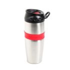 Alternate image 0 for Mr. Coffee Java Supremo 16 Ounce Stainless Steel Thermal Travel Mug with Silicone Grip