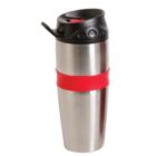 Alternate image 1 for Mr. Coffee Java Supremo 16 Ounce Stainless Steel Thermal Travel Mug with Silicone Grip