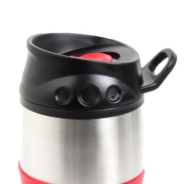 Mr. Coffee Java Supremo 16 Ounce Stainless Steel Thermal Travel Mug with Silicone Grip. View a larger version of this product image.