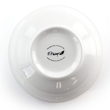 Elama Owen 18 Piece Porcelain Dinnerware Set with 2 Large Serving Bowls in White. View a larger version of this product image.