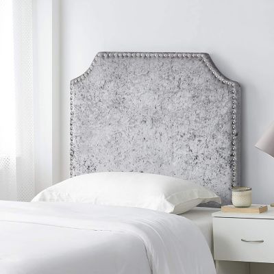 Silver Beauty Line Headboard King,Double and single in Plush and Crushed Velvet 
