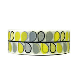 Wrapables Colorful Patterns Washi Masking Tape 2 / Yellow Vine