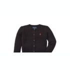 Alternate image 1 for Ralph Lauren Women's Toddler Girl's Cable Knit Cardigan Black Size 4T