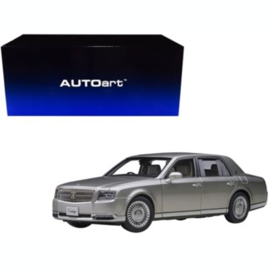 Carfaxo Toyota Century with Curtains RHD (Right Hand Drive) Silver Special Edition 1/18 Model Car by Autoart. View a larger version of this product image.