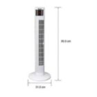 Alternate image 3 for Everglade Home 36in. Oscillating Quiet Tower Fan with 4 Speed Levels and 2 Modes, LED Display & Touch Panel in Black