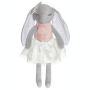 Teddykompaniet Kelly the Ballerina Grey Soft Plush Stuffed Animal Rabbit 15&quot;