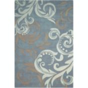 Nourison Contour Silver Area Rug CON09 3'6" x 5'6"