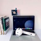 Alternate image 1 for Link Giant Wireless EarPod Shaped Bluetooth Speaker with FM Radio AUX and Microphone - Blue