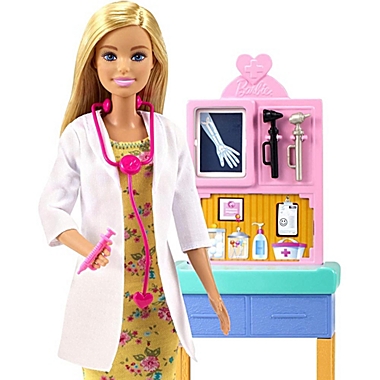 Barbie Careers You Can Be Anything Pediatrician Blonde Doll Set. View a larger version of this product image.