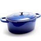 Alternate image 0 for Crock Pot Artisan 7 Quart Enameled Cast Iron Oval Dutch Oven in Sapphire Blue