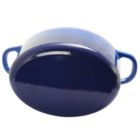 Alternate image 3 for Crock Pot Artisan 7 Quart Enameled Cast Iron Oval Dutch Oven in Sapphire Blue