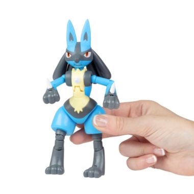 Pokémon 6" Lucario Articulated Battle Figure Toy with Display Stand - Officially Licensed - Collectible Pokemon Gift for Kids and Adults - Ages 8+. View a larger version of this product image.