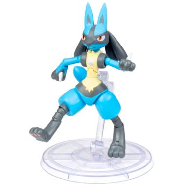 Pokémon 6" Lucario Articulated Battle Figure Toy with Display Stand - Officially Licensed - Collectible Pokemon Gift for Kids and Adults - Ages 8+. View a larger version of this product image.