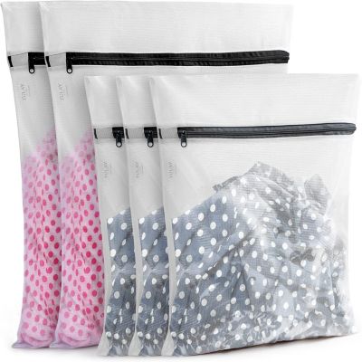 Zulay Home 5 Pack Mesh Laundry Bags for Delicates