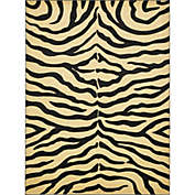Unique Loom Okapi Wildlife Rug, Yellow (9&#39; 0 x 12&#39; 0)