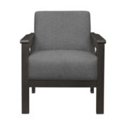 Lexicon Herriman Collection Solid Rubberwood Frame/Textured Fabric Accent Chair
