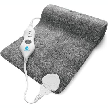 Pursonic Extra Large Electric Heating Pad for Back Pain and Cramps Relief 12x24-2 Hours Auto Shut-Off ,Moist Heat Therapy Option (Grey). View a larger version of this product image.