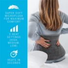 Alternate image 2 for Pursonic Extra Large Electric Heating Pad for Back Pain and Cramps Relief 12x24-2 Hours Auto Shut-Off ,Moist Heat Therapy Option (Grey)