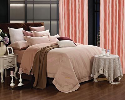Dolce Mela DM470Q Jacquard Damask Luxury Bedding Queen Duvet Cover Set