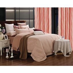 Dolce Mela DM470Q Jacquard Damask Luxury Bedding Queen Duvet Cover Set