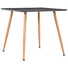 Alternate image 0 for vidaXL Dining Table Gray and Oak 31.7"x31.7"x28.7" MDF