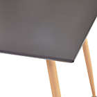 Alternate image 1 for vidaXL Dining Table Gray and Oak 31.7"x31.7"x28.7" MDF