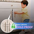 Alternate image 1 for Jool Baby Products Sliding Cabinet Locks, U Shape, for Knobs, Handles, Doors (12 Pack)