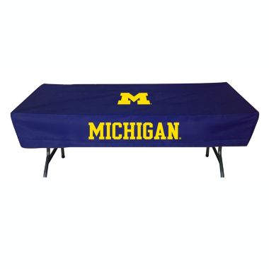 Rivalry 6 Feet Michigan Sports Collegiate Team Logo Party Outdoor Camping Table Cover. View a larger version of this product image.