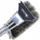 Alternate image 0 for Kona Flat/Scrape Grill Brush and Scraper - Compatible with Weber and Other Brands Flat Grill Grates - BBQ Cleaner for Gas Grills, Stainless Steel Cast Iron Grates - New Flex Grip Handle