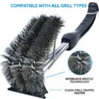 Alternate image 1 for Kona Flat/Scrape Grill Brush and Scraper - Compatible with Weber and Other Brands Flat Grill Grates - BBQ Cleaner for Gas Grills, Stainless Steel Cast Iron Grates - New Flex Grip Handle