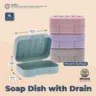 Alternate image 1 for Okuna Outpost Soap Holder Travel Cases in 4 Colors (4.5 x 1.8 x 3.3 in, 4 Pack)