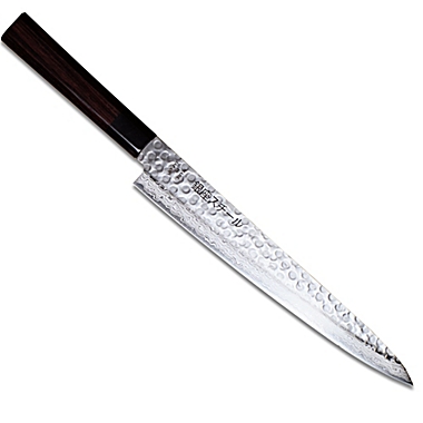 Made in Japan   KAZUKO 240 by Ginza Steel- Sujihiki/Slicer 240mm Blade. View a larger version of this product image.