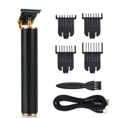 RAINBEAN Professional Outliner Cordless Hair Trimmer Set with Grooming Kit in Black. View a larger version of this product image.