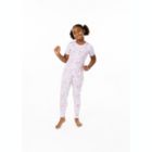 Alternate image 1 for Sleep On It Girls Watercolor Hearts Snug Fit 2-Piece Pajama Sleep Set