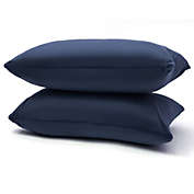 Cheer Collection Velour Throw Pillows - Set of 2 Decorative Couch Pillows - 12" x 20"