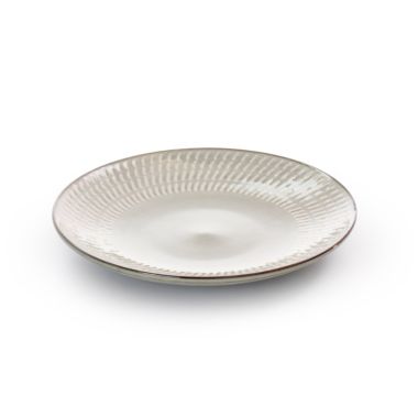 Gibson Elite Requiem 16 Piece Stoneware Dinnerware Set in Gray. View a larger version of this product image.