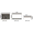 Alternate image 2 for Discount Trends Livingroom 3 Pieces Set Coffee Table Sideboard TV Stand Classic Modern