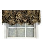 Alternate image 0 for RLF Home Valdosta Regal Style All Season Premium Valance Black 3" Rod Pocket 50W x 17L