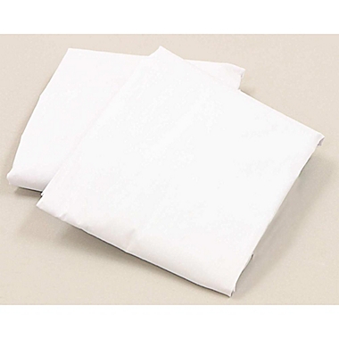L.A. Baby Fitted Sheet For Compact Crib Mattress - White. View a larger version of this product image.